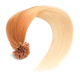 Bondings Keratin Echthaar Extensions Ombre #27/60 – Glatt – 50cm oder 60cm – 1g Strähnen