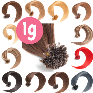 Keratin Bonding Extensions Echthaar Haarverlängerung 0,5g / 1g, 45cm 50cm 60cm