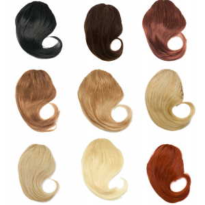 Clip in Pony  / Fringe / Stirnfransen Extensions 100% Remy Echthaar in 20 Farbvariationen 