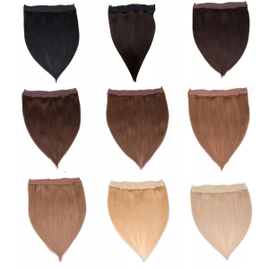 Flip-In Extensions 100g  100% Echthaar Haarverlängerung 40cm oder 50cm 