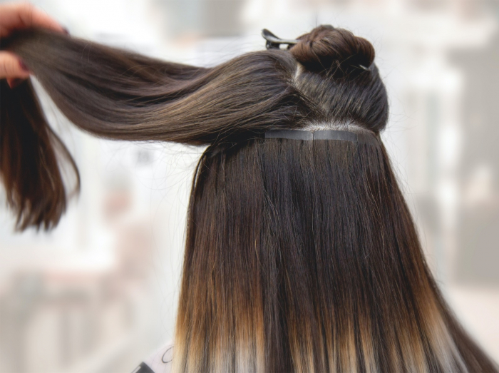 Tape In Extensions 22 Hellblond 100 Remy Echthaar Haarverlangerungen gunstig