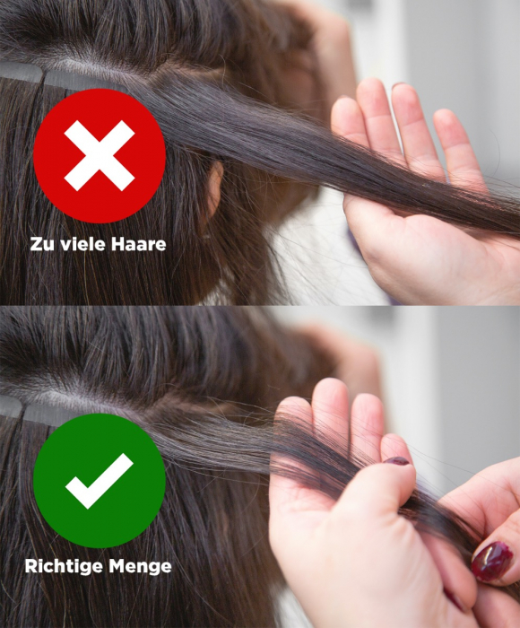 Tape In Extensions 22 Hellblond 100 Remy Echthaar Haarverlangerungen gunstig