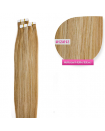 Tape In Extensions Echthaar Haarverlängerung #12/613 Hellbraun - Helllichtblond
