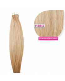 Tape In Extensions Echthaar Haarverlängerung #18/613 Dunkelblond - Helllichtblond