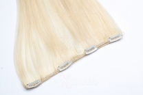 *SALE* Single Clip In Extensions Echthaar 55cm 1-teilig 1 Tresse 4 Clips #60