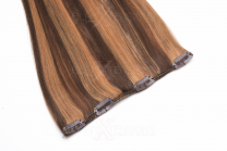 *SALE* Single Clip In Extensions Echthaar 45cm 1-teilig 1 Tresse 4 Clips #4/27