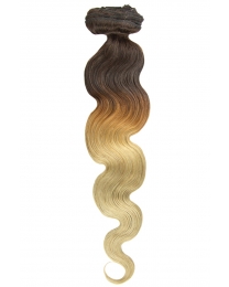 Dieses Bild zeigt die 7-teilige GlamXtensions Clip In Extensions Haarverlängerung mit 16 Clips in der Farbe #24 Blond in Großansicht 