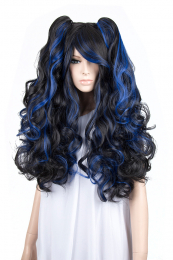 cosplay-wig-perücke-schwarz-blau-locken-t3032a