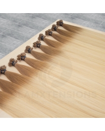 Flachbondings 50cm 1 Gramm #12/60 Hellbraun/Weißblond Ombre
