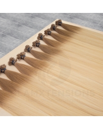 Flachbondings 50cm 1 Gramm #12/613 Hellbraun/Helllichtblond Ombré
