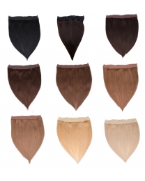 Flip-In Extensions 100g  100% Echthaar Haarverlängerung 40cm oder 50cm 