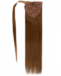 Pferdeschwanz Echthaar Ponytail Haarteil Extensions 12 - Hellbraun