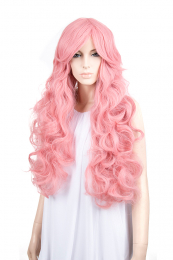 Cosplay Wig Perücke Rosa Kanekalon Locken