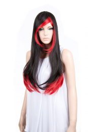 Cosplay Wig Perücke Kanekalon Dunkelbraun Rot