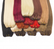 Echthaar Tressen Weft Hairs in vielen verschiedenen Haarfarben und Haarlängen