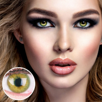GLAMLENS Farbige Grüne Kontaktlinsen 'Jasmine Green' Mit und Ohne Stärke