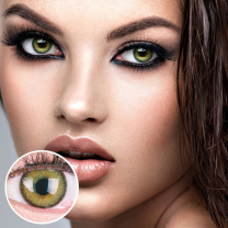 GLAMLENS Farbige Grüne Kontaktlinsen 'Mirel Green' Mit und Ohne Stärke