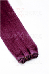 Dieses Bild zeigt die GlamXtensions Weft Extensions Haarverlängerung in der Farbe #01 Schwarz in Großansicht. Die echthaar Tressen Extensions sind in vielen verschiedenen Farben erhältlich.
