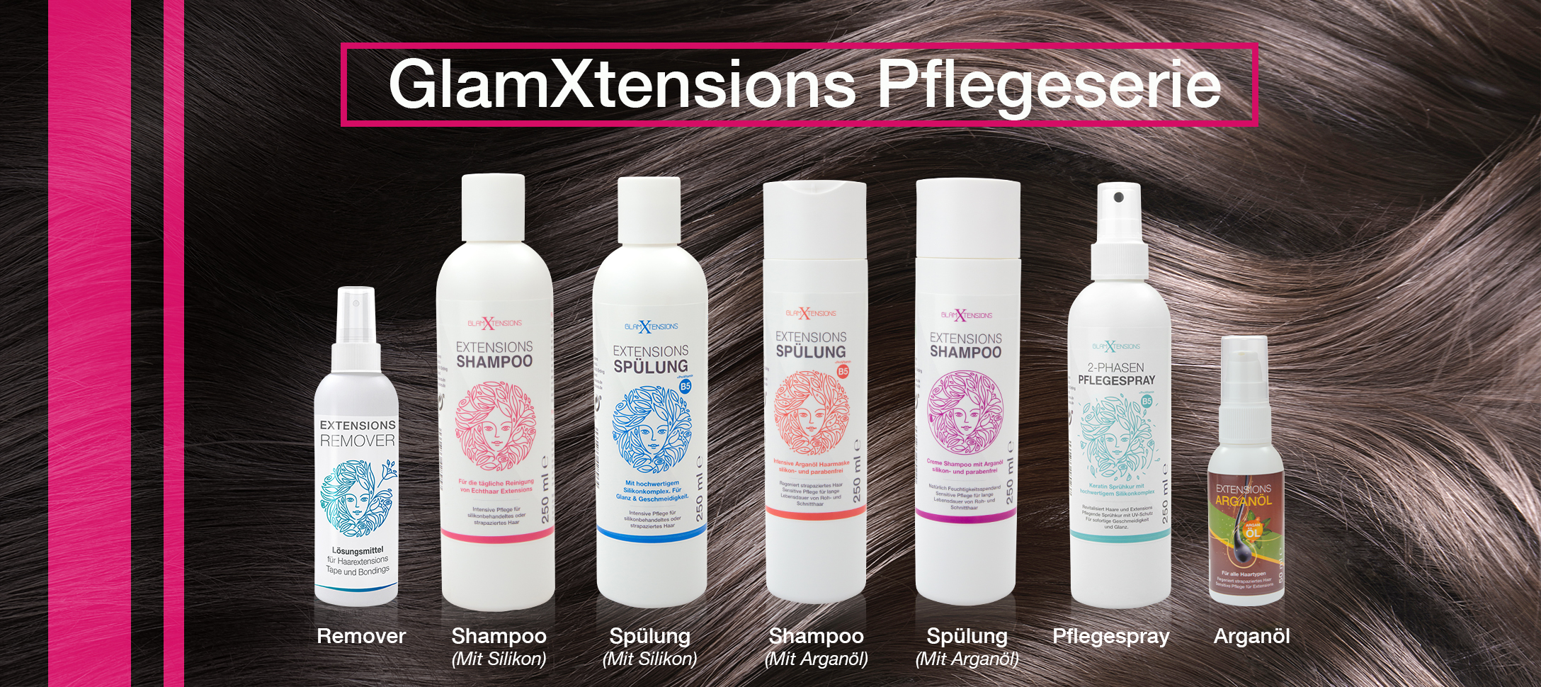 Die GlamXtensions Pflegeserie für Extensions 2022